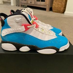Nike Jordan Six Rings - Blue Fury Cyber with Pink